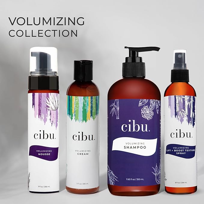 CIBU Volume Lift Texture Spray | Nutrient-Rich Volumizing Spray with Rice Soy Protein, Ginseng, Bamboo Extract & Natural Salts | 8oz